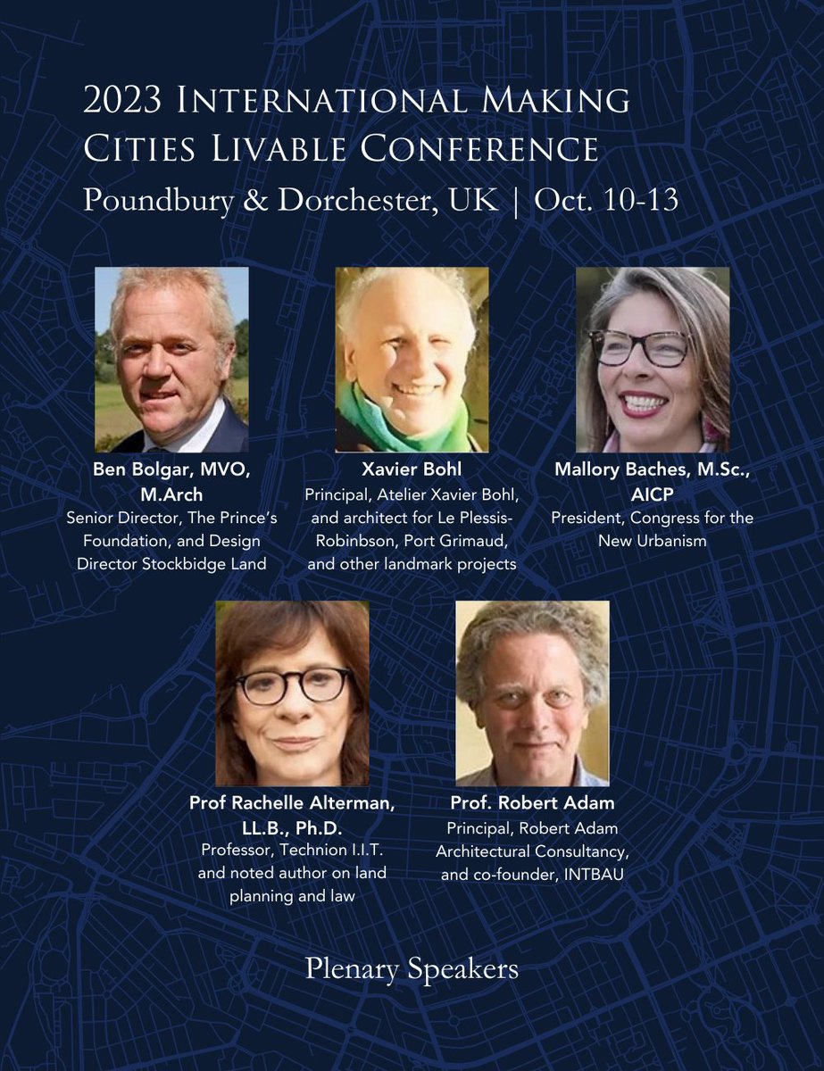 Nir_Buras's tweet image. Just 2 weeks until the 2023 IMCL Conference! The speaker announcements are on our page if you missed any of them. Don&apos;t miss the opportunity to hear from them! I&apos;m looking forward to attending and speaking at this incredible event. #IMCL2023 #urbanplanning #poundbury #dorchester