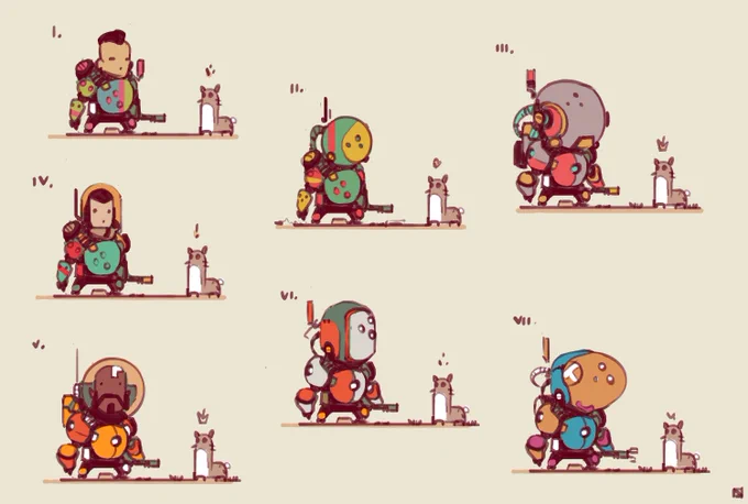 Initial character designs, swapping the initial placeholder tic-tac shape for another.Wanted to create something bouncy and fun that animation could stretch and break in the best comical way.#conceptart #characterdesign #sketch 