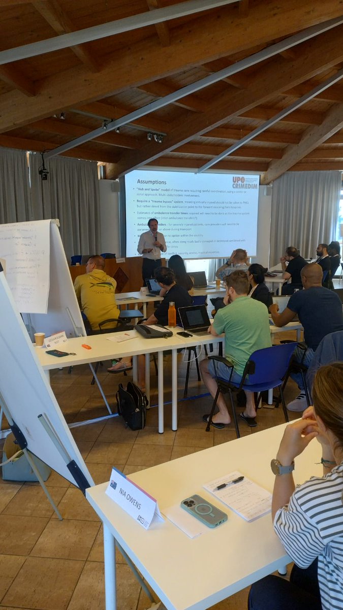 CRIMEDIM's tweet image. Day 5's topics for the #EMDM23 Residential Course: #MedicalResponse in #ComplexEmergencies, #MigrationCrisis, #Search and #Rescue in the #MediterraneanSea by @emergency_ong, Building #NationalCapabilities.
More on dismedmaster.com
@uniupo @CRMEDIM @VUBrussel @REGEDIM_VUB