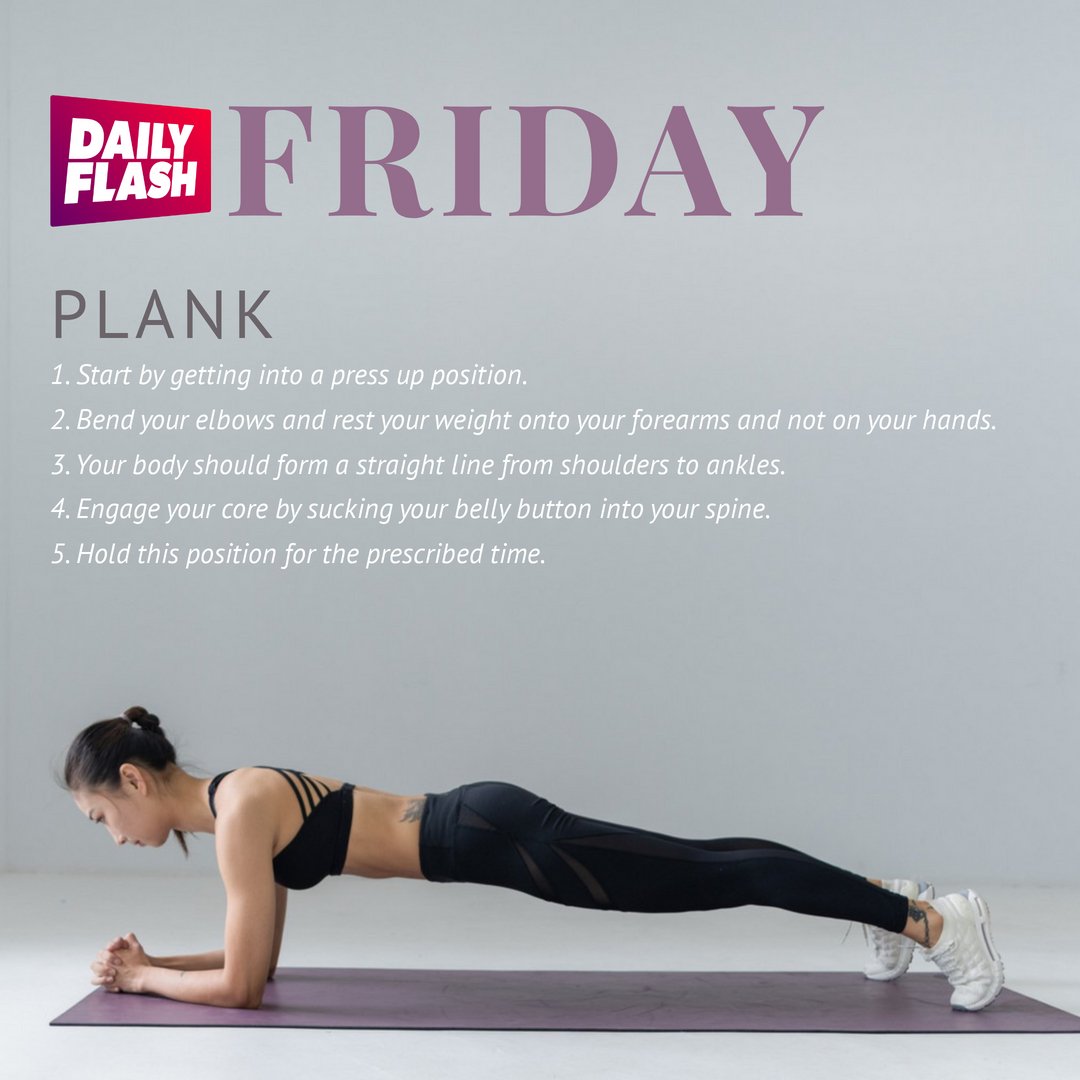 DailyFlashTV's tweet photo. Ending the week on a strong note with a little fitness challenge! πͺπ₯
How long can you hold this plank? Tag a friend to join in on the fun and let's get those cores fired up! π₯π―
#PlankChallenge #FitnessFriday #WeekendWorkout #workout #gym #dailyflash https://t.co/peMWCQXFRB