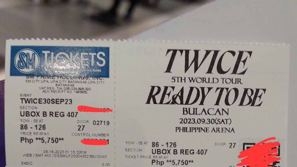 jihy0_ily's tweet photo. WTS LFB 2 RTB DAY 1 TIX!!!!

- 1 UBB REG 407: Php5000
- 1 UBC REG 412: Php 1750 

- with free mina pc !!!! 

LOC: BUKAS NA SA ARENA AFTER LUNCH!!!!

🏷️ wts wtb lfb lfs rtb day 1 bulacan twice freebie mina https://t.co/lVxx0xZ54b