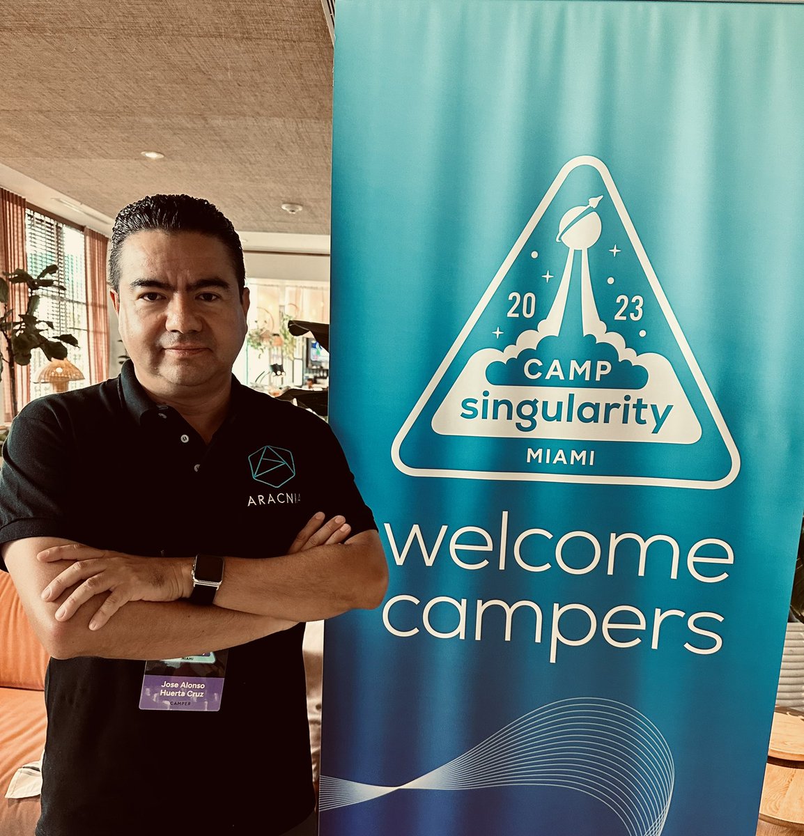 Aracnia_i's tweet photo. Aracnia presente en el #CampSingularity2023 🚀🔥 con nuestro CEO @AlonsoHuerta
Una oportunidad para conectar con mentes brillantes, explorar innovaciones de vanguardia y discutir el futuro de la tecnología y el emprendimiento💡🌐 #InnovarParaCrecer #ConectandoIdeas https://t.co/5C8TpOHvC7