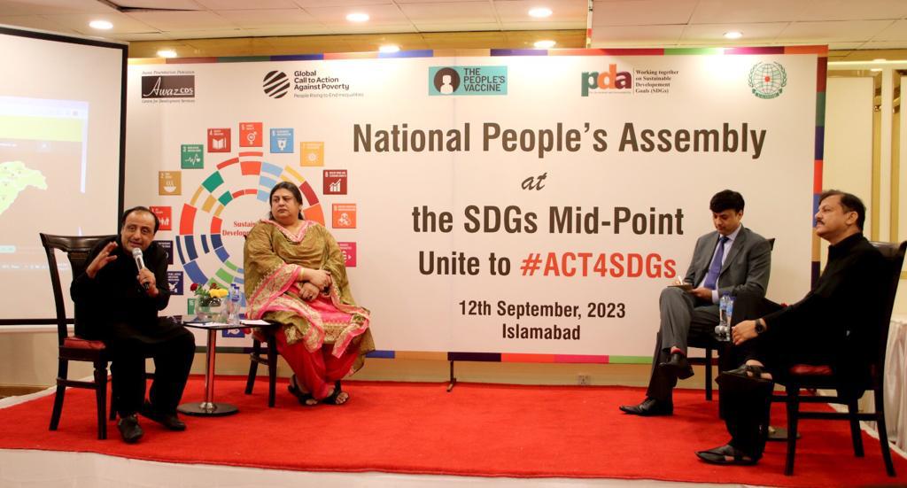CRMPakistan's tweet photo. National People's Assembly 2023, National-Level Dialogue: Bring together representatives from diverse communities and constituencies for constructive dialogue. Panel Discussion by CSOs Leaders on Protection of 5Ps: People, Planet, Prosperity, Peace, and Participation. https://t.co/eAyIeG3el6