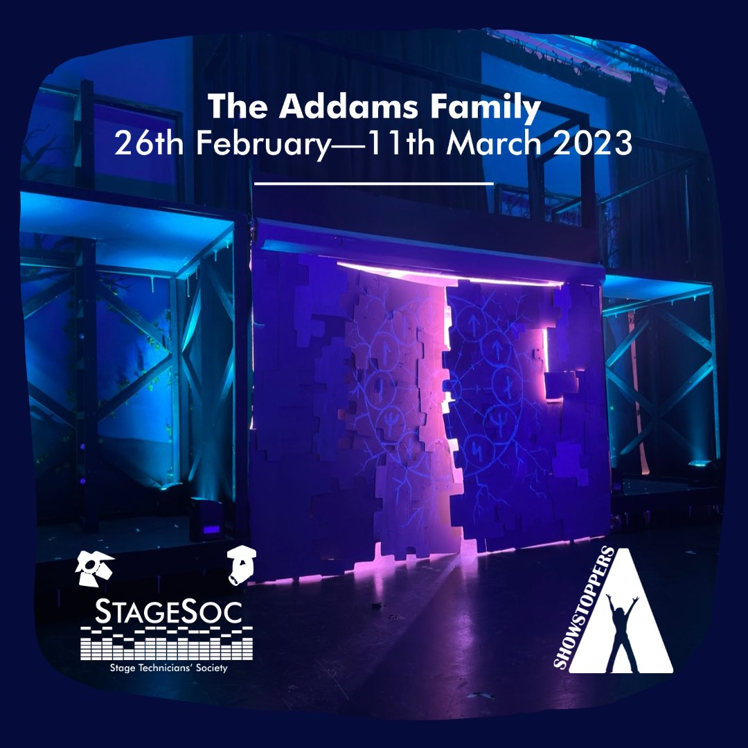 StageSoc's tweet photo. StageSoc did the tech for @ShowstoppersSot's Spring show: The Addams Family https://t.co/0S4VTrGDu4