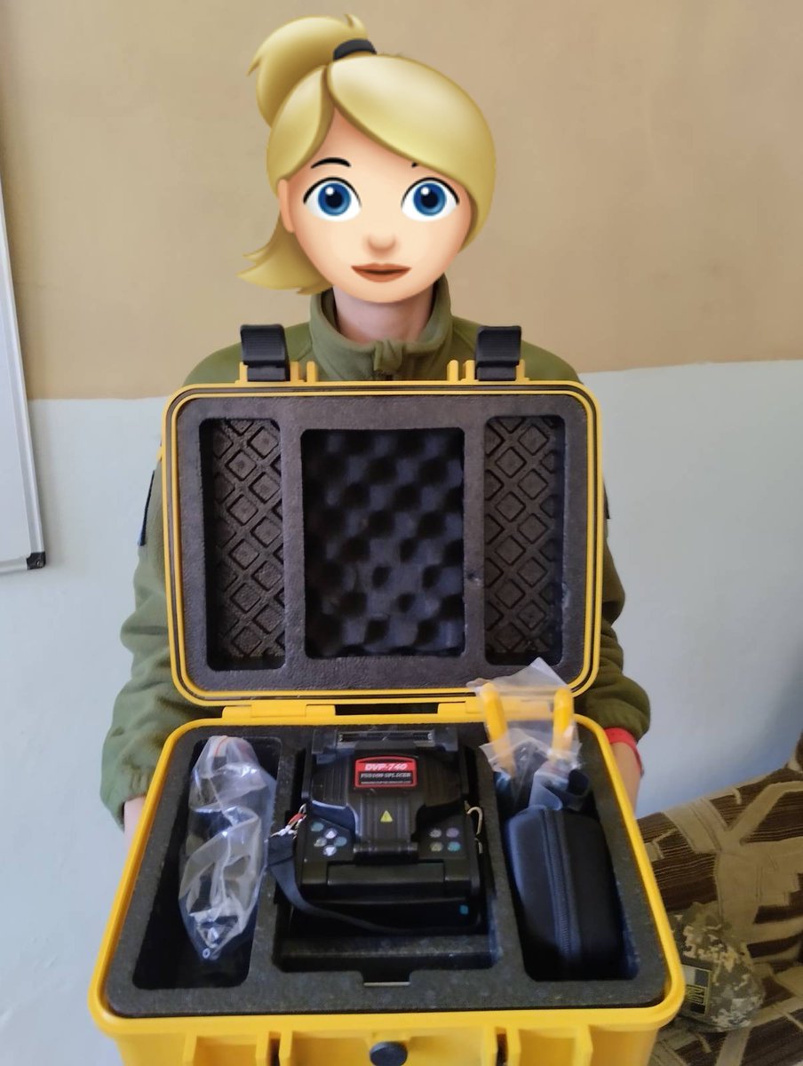 thinkffwd's tweet image. Delivered to Ukrainian Air Defence Unit: fiber laser welding  machine, to deploy fiber links between comand posts and protect Ukrainian sky

Support UAF comms:
send.monobank.ua/jar/89Btn8XN28
Mono 5375411205799633
Privat 4149495007075720
PayPal rzinchenko@gmail.com
revolut - nightpilot