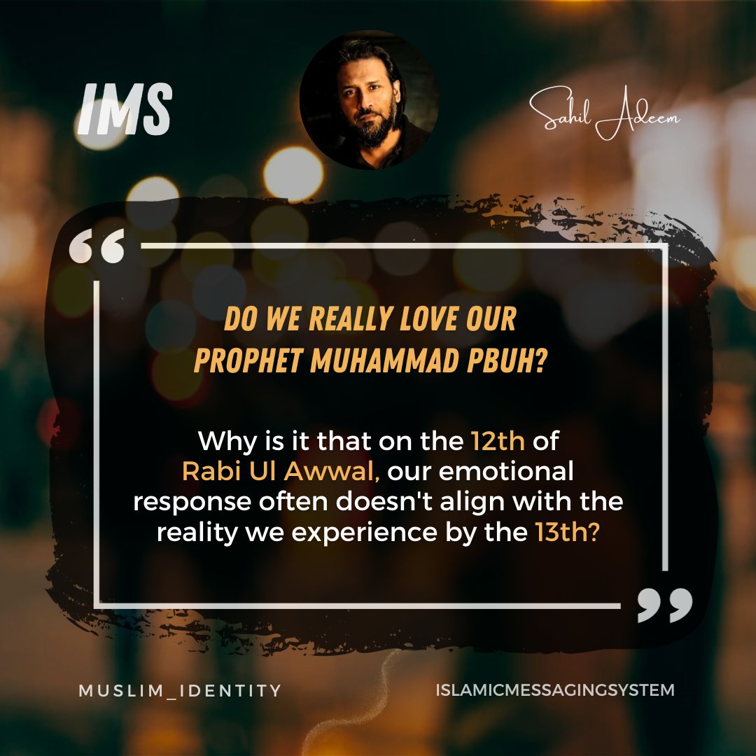 Loving Prophet Muhammad PBUH cannot be a part time job. It is a lifetime commitment of sacrifices and dedication. It is to carry the responsibility of his ﷺ mission on your own shoulders. #RabiulAwwal

#EidMiladunNabiMubarak #PAKvNZ #Muslim_Identity #IslamicMessagingSystem