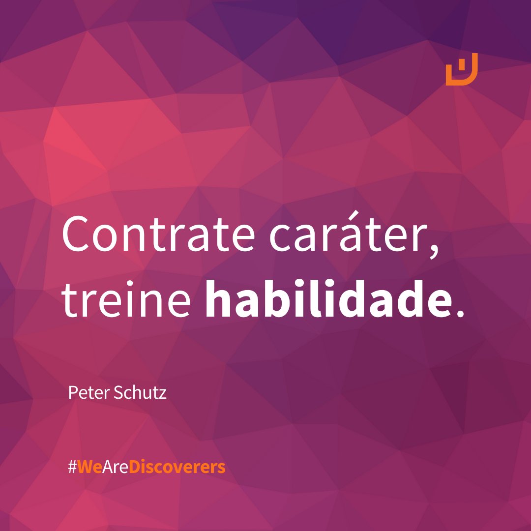 wDISCOVERBI's tweet photo. “Contrate caráter, treine habilidade.” Peter Schutz - Ex-Presidente e CEO da Porsche.

https://t.co/vBXyDfAW8U

#wDISCOVER #WeAreDiscoverers #FrasewD #PeterSchutz #Porsche https://t.co/WTrXiysvfc