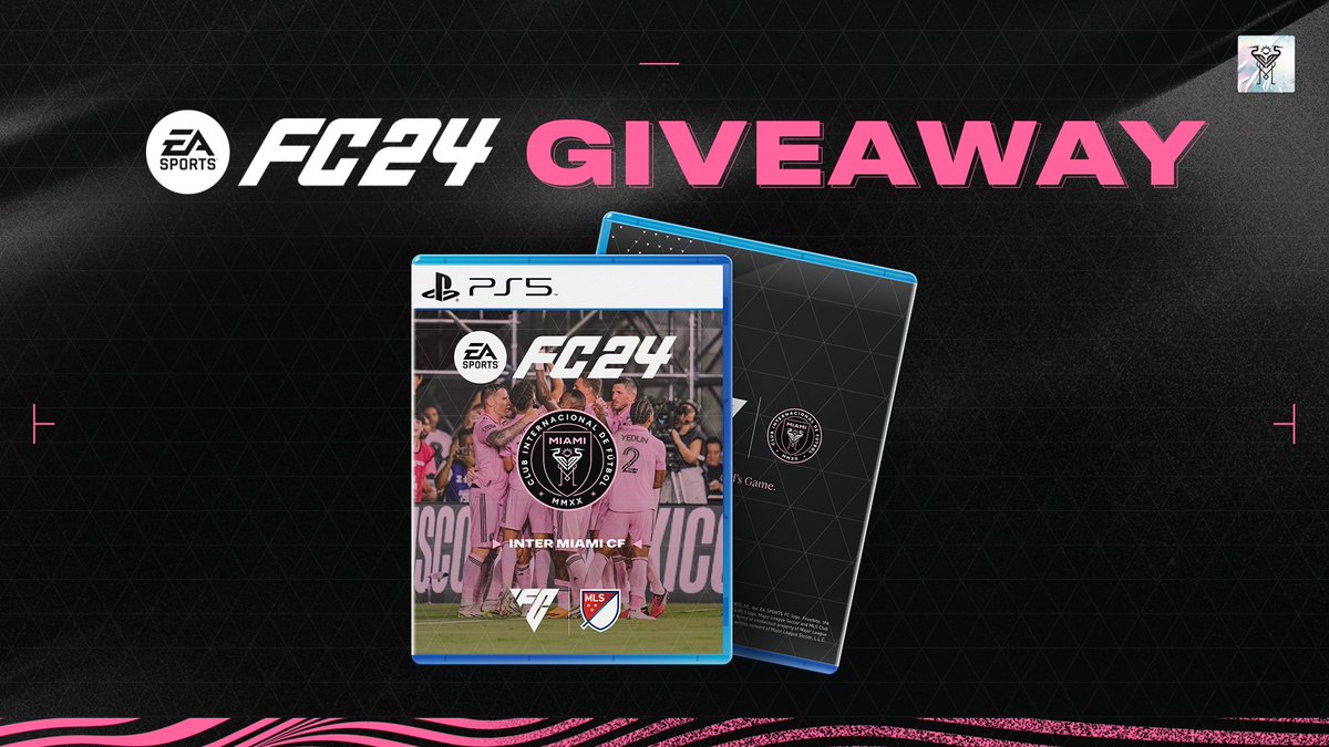 🚨FC 24 is now LIVE🚨
In honor of <a href="/EASPORTSFC/">EA SPORTS FC</a> 24 launching today, were giving away a free PS5 copy of FC 24 to a lucky follower and here’s how you can win:

🎮 Follow Inter Miami CF on Twitch!
🎮 Retweet this tweet!
🎮 Tag a friend who you think you would beat in the game below!