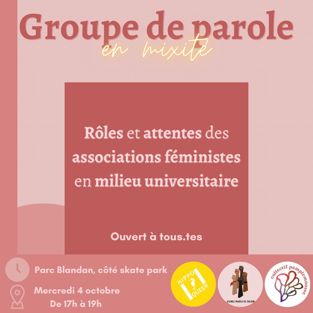 CollectifPamp's tweet photo. On vous attend mercredi pour le premier groupe de parole de l’année, on a hâte de vous rencontrer 💜💛🤎 https://t.co/Ls7Elwi4jl