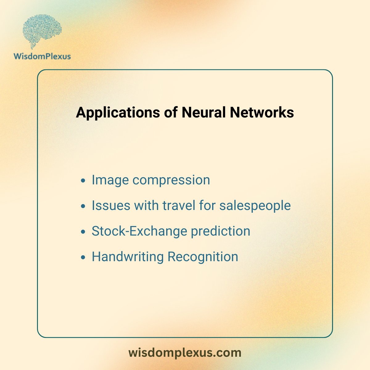 Different Applications of Neural Networks and Their Types

Read More: shorturl.at/ADQR4

#machinelearning #artificialneuralnetwork #informationtechnology #deeplearning #technology #ai #ml