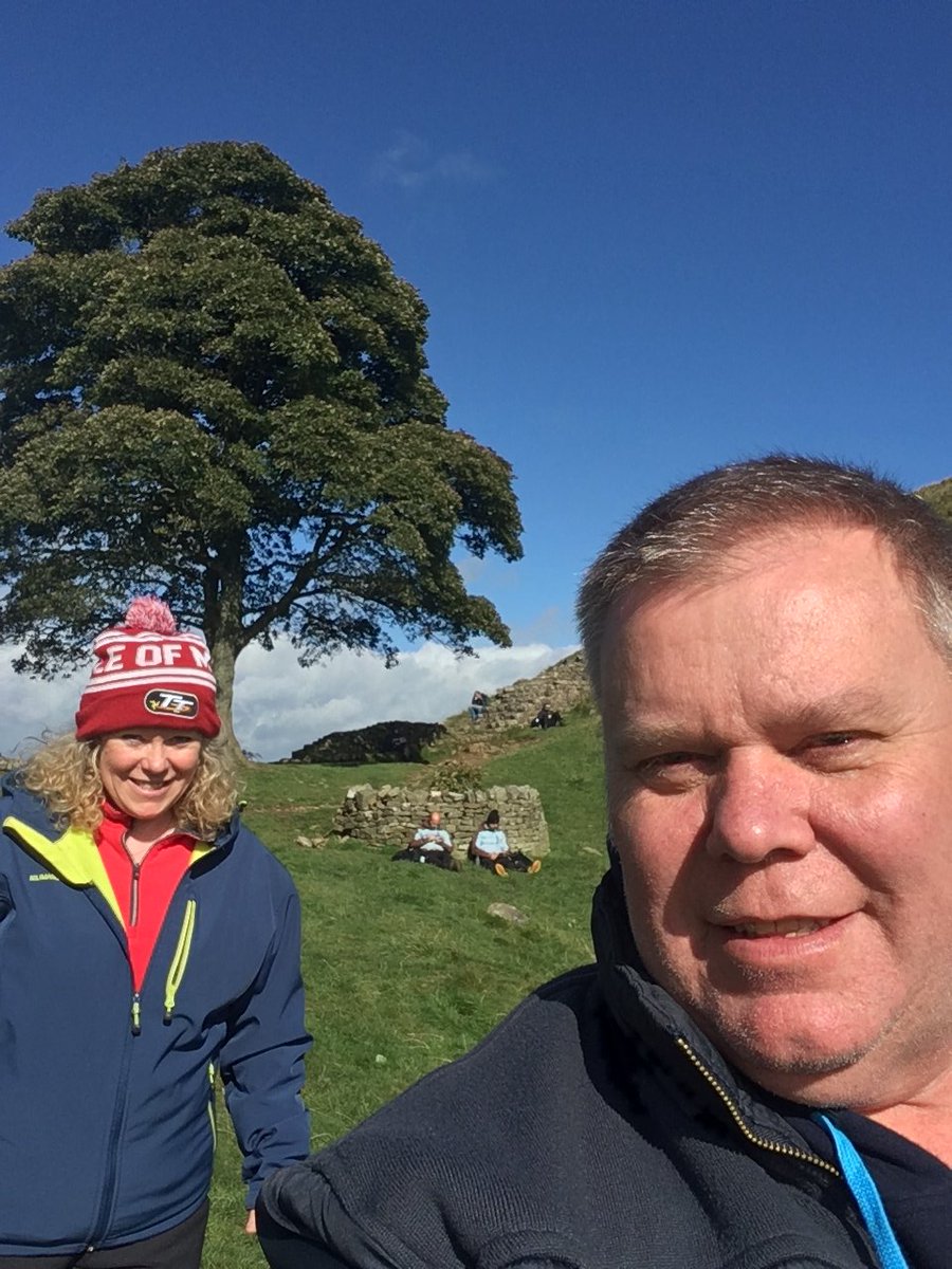 mossend3's tweet photo. 2016 we visited  Sycamore gap. the majestic wall still stands, but now I can imagine it  been closed to the public &amp; we have to pay to see our history . Thanks arse hole with the chain saw. https://t.co/AqPzsPD78f