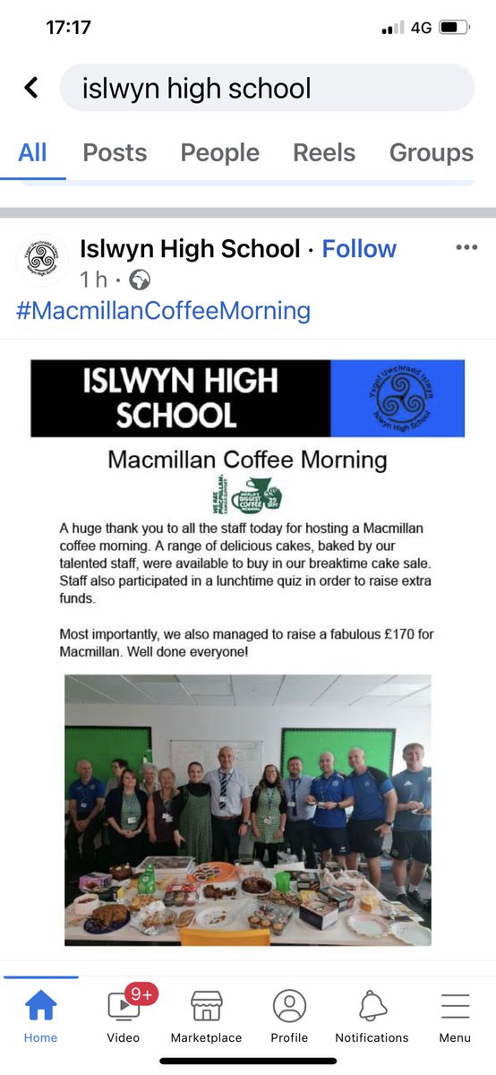 Don’t forget we now have a Facebook page for the school too!