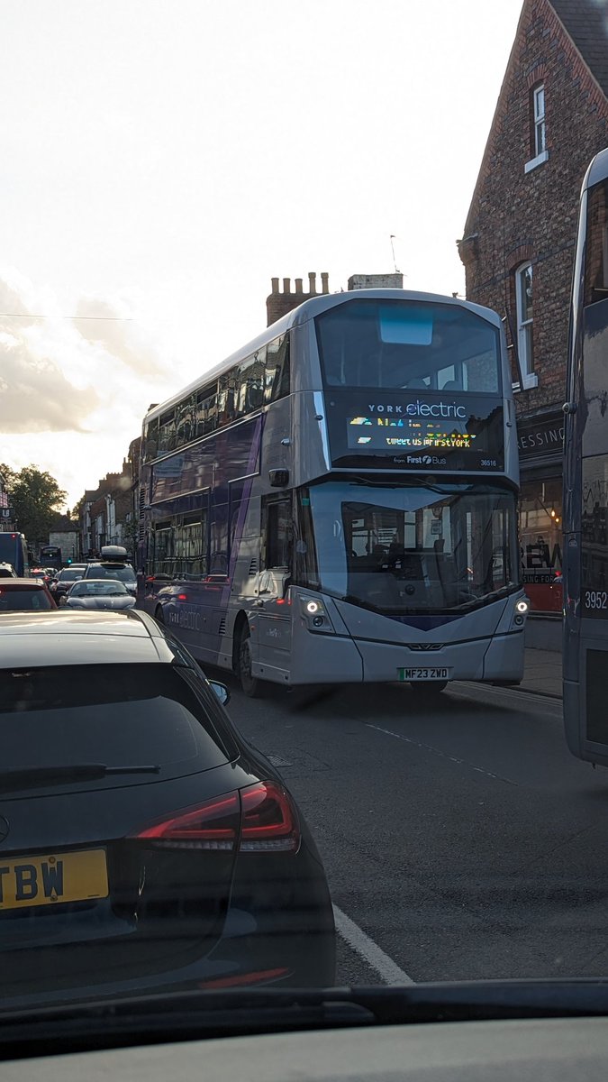 On the way to setup for a Wedding Party in York centre and saw the notice on this bus, tweet us <a href="/firstdirect/">first direct</a> 

So I have 😁👍
Happy Bus Vibes