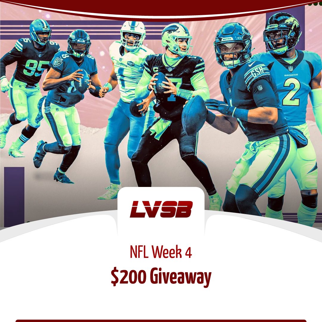lasvegasbetting's tweet photo. ⭐️$200 #GIVEAWAY⭐️

#NFL #Week4 is here!

We're giving away a #grandprize to one lucky follower!

To Enter
#Follow
#Like
#Retweet

Info: https://t.co/ZP2SfNSfVX

#sweepstakeswin #onlinegambling #Bodog #MyBookie #NFLtwitter #nflsunday #onlinebetting #betting #Casino #onlinebets https://t.co/TwlPpjgime