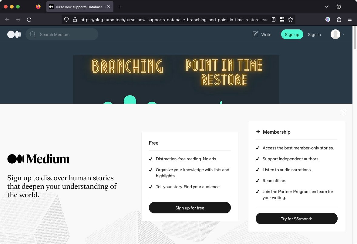 imagine hosting your blog on medium dot com