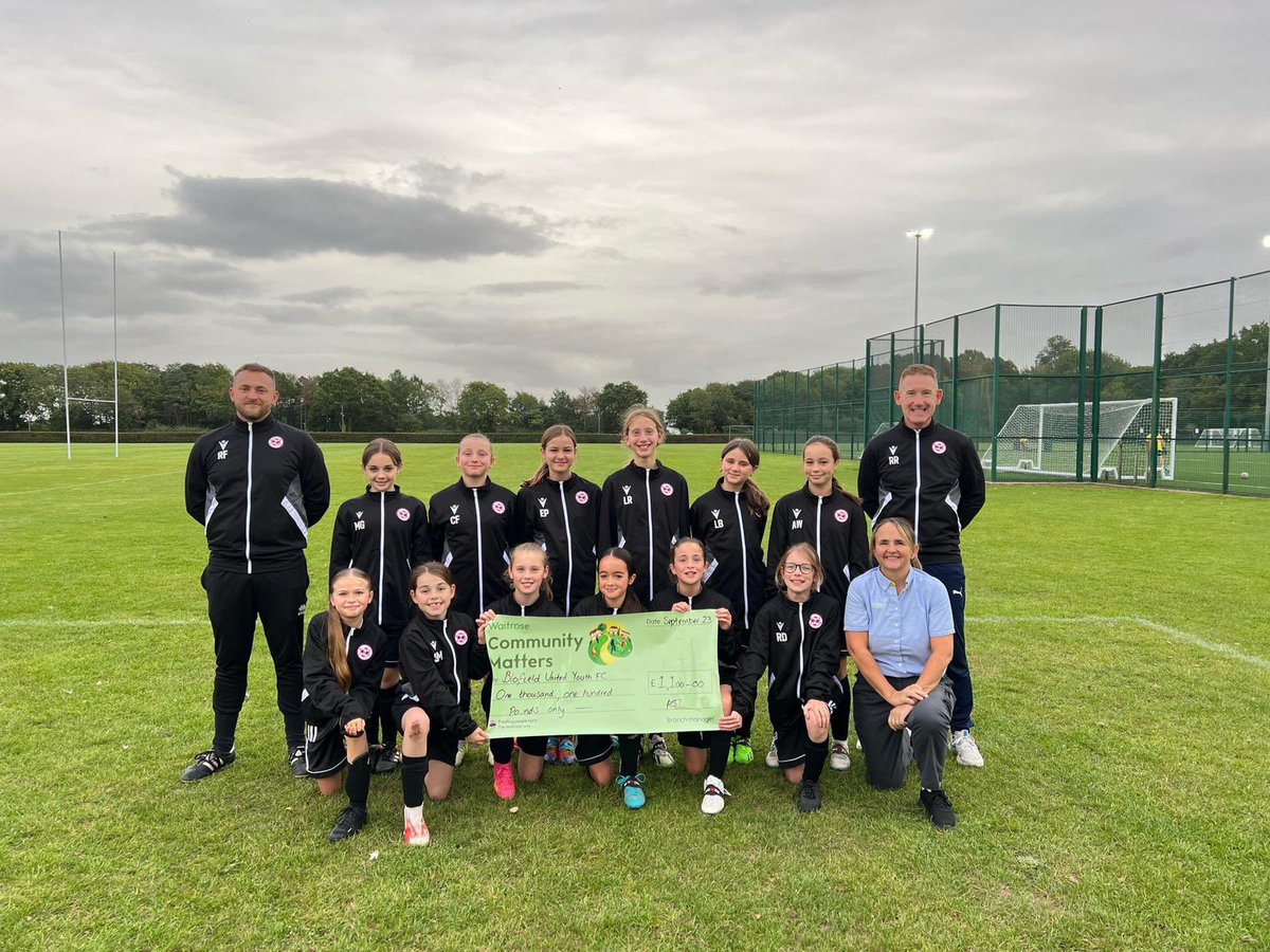 Been a great week 😃 - the highlight being the generous support of <a href="/waitrose/">Waitrose & Partners</a> Norwich in funding our new training gear 😎

Huge thanks to their Norwich staff for their hard work in securing this community funding, much appreciated! 🖤♥️⚽️
<a href="/JohnLewisRetail/">John Lewis & Partners</a> 
<a href="/NWGFL/">NWGFL</a> <a href="/NorfolkCountyFA/">Norfolk County FA</a>