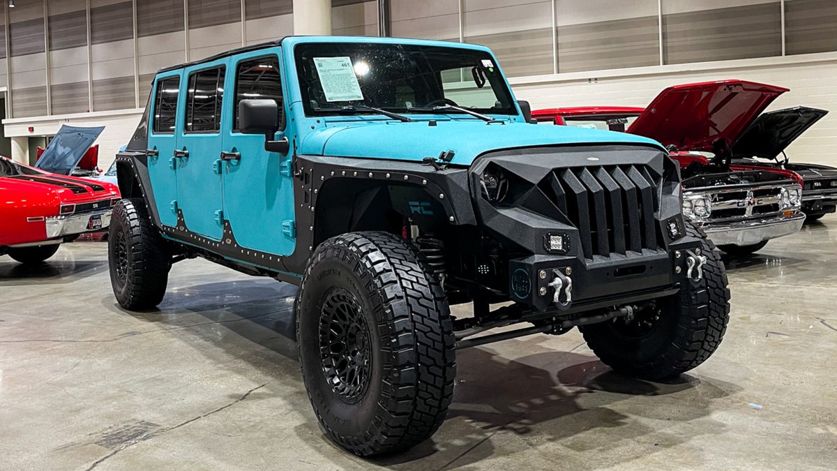 Barrett_Jackson's tweet image. Lot 461 - 2007 @Jeep #Wrangler Unlimited #CustomSUV

Read more: bit.ly/NOLA23-07Wrang…
