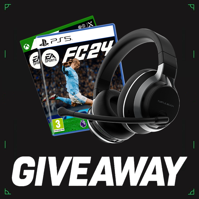 EA Sports FC 24 has arrived! ⚽

To celebrate, we're giving away a copy of the game and a Stealth Pro gaming headset 🎧 

To enter, simply follow <a href="/TurtleBeach/">Turtle Beach</a>, like and retweet this post and tag a friend you'd beat in a 1v1 in the comments 👇