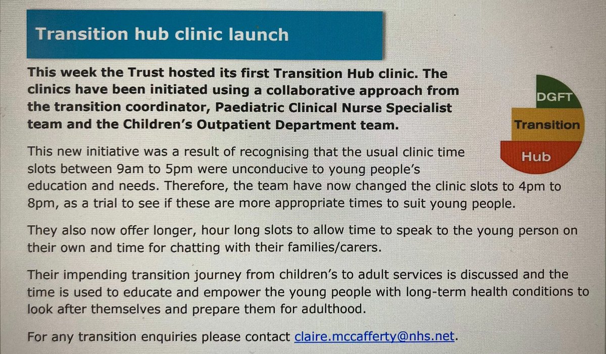 Well done team, our first transition hub evening was a success. A big thanks to all involved in making it happen. Empowering our CYP with long term health conditions to look after themselves and help them with the transition to adult care <a href="/DudleyGroupNHS/">The Dudley Group</a>