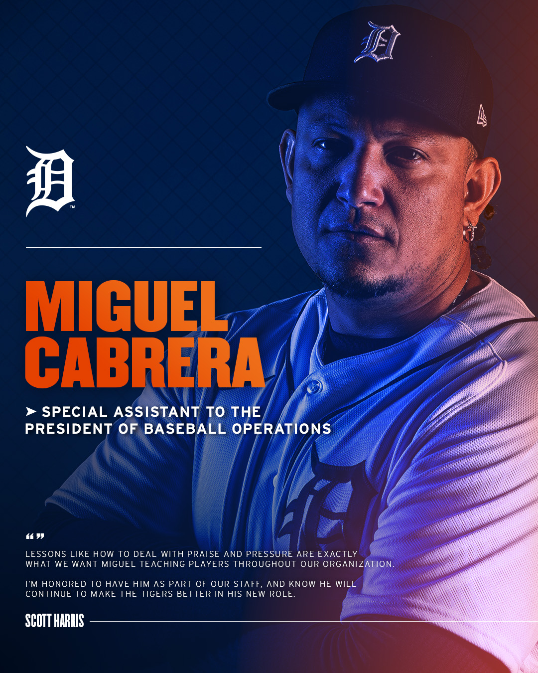 [情報] Miguel Cabrera 球季結束後正式轉任特助