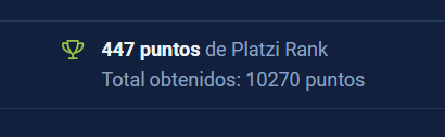 Comencé como de 5.000 ya estoy dentro de los 500, gracias <a href="/platzi/">Platzi</a>  de verdad que que enviciada son una de esas adiciones buenas que puede uno tener. 
<a href="/freddier/">Freddy Vega</a>