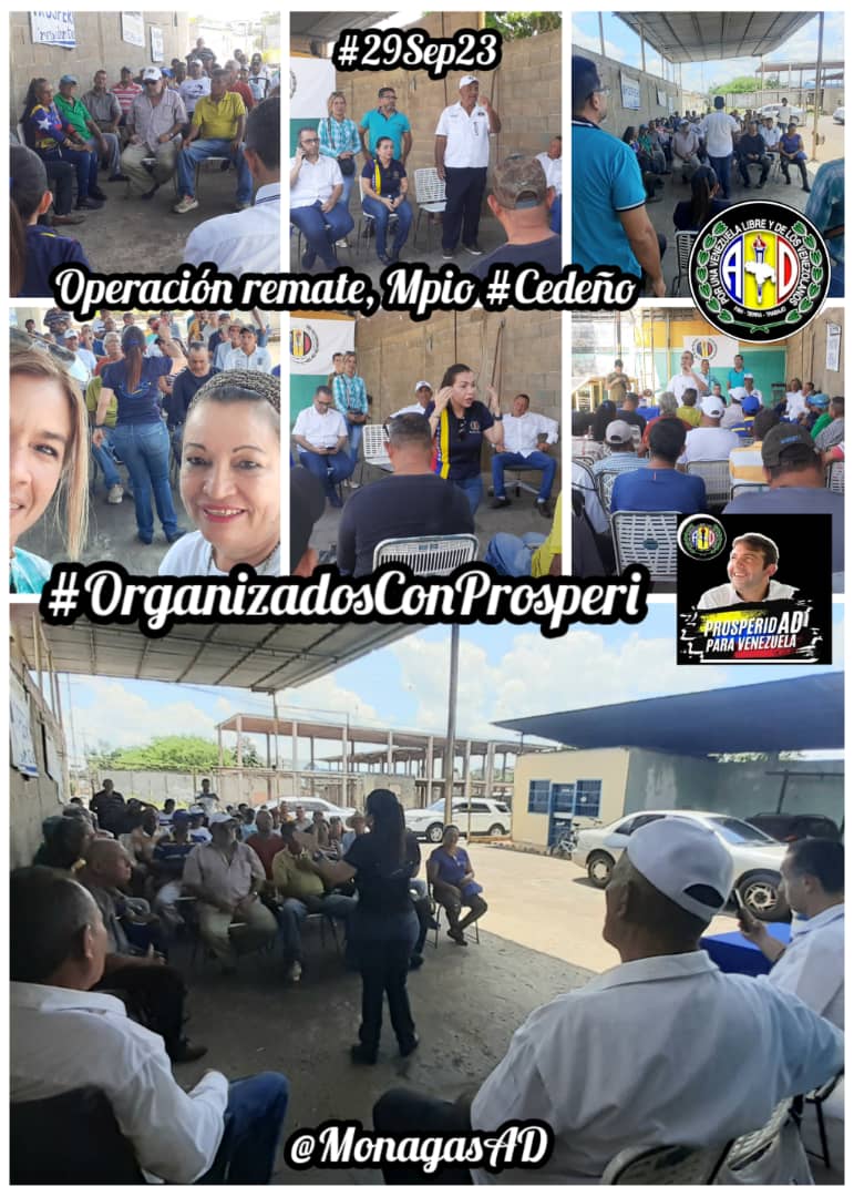 adcedenoresiste's tweet photo. #29Sep23 Nuestro Sec Gral, Ricco Maicán y de Org, Edgar Pérez recibieron a @sandraalfaro y @PieroMaroun en nuestro Mpio #Cedeño impulsando la operación remate con nuestras estructuras políticas, estamos más cerca, a pocos días de la #Primari @prospericarlos
@ADemocratica https://t.co/waPhaeYelk