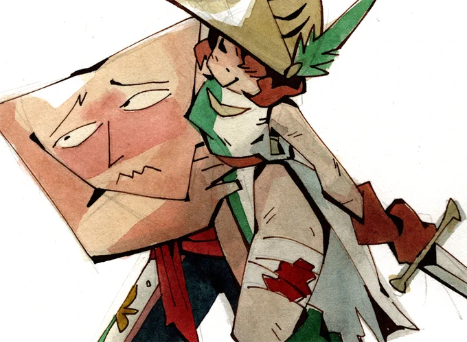 Rico the blemmye, healer and childhood friend of Fiammetta and also my favorite (I love blemmyes..) 