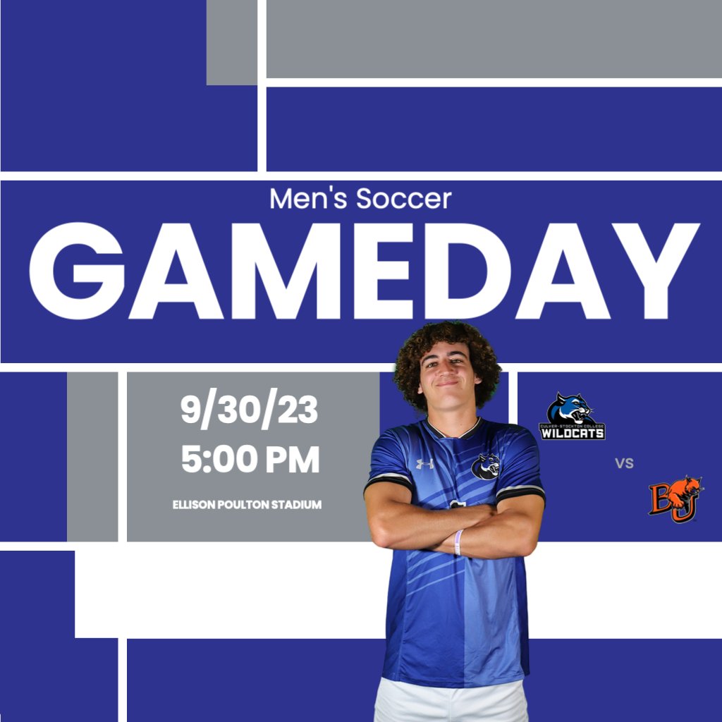 CSCWildcats's tweet photo. Mโฝ๏ธ @CULVERMENSOCCER hosts @BakerAthletics in a @HeartSportsNews match tonight in Canton, Mo. Follow at links below:
๐ Ellison Poulton Stadium
โฐ 5 p.m. (CDT)
๐น https://t.co/h7aNncheMm
๐ https://t.co/O8vy50eN9w
#GoWild | #CSCWildcats | #CSContheHill | #HeartMS | #NAIAMS https://t.co/Muohin6oPh