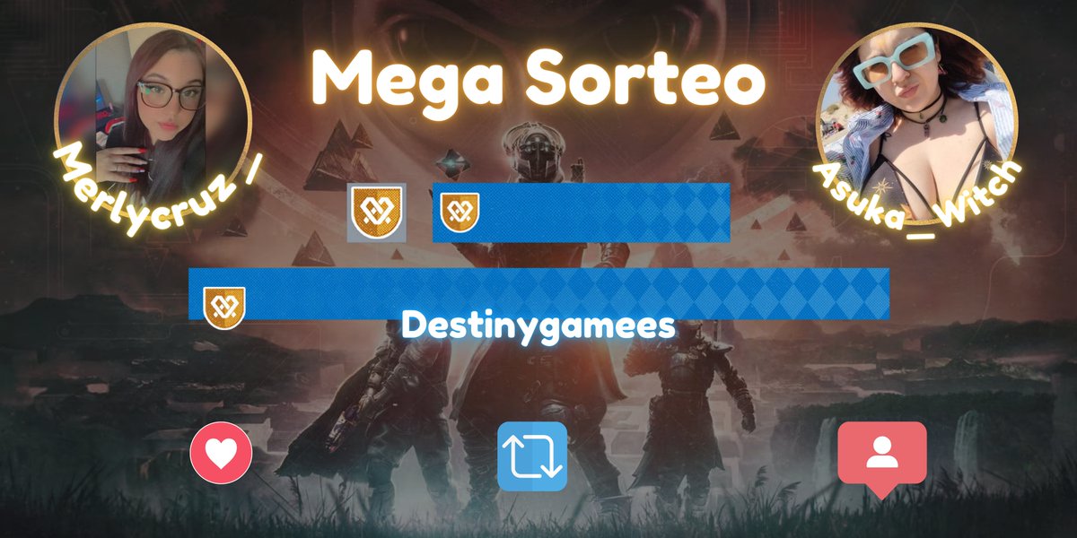 AbsinthWitch's tweet photo. 🩷Mega Sorteo🩷 

✨Estamos sorteando 2 emblemas Prost, participar es demasiado fácil: 

🌸Follow:  @Merlycruz_  @Asuka_Witch 
🌸Follow: https://t.co/xsDsY96GGP https://t.co/HsiUIem7tV  
🌸🔁&amp;❤️⚠️No olviden seguir a @destinygamees

Finaliza el 06/10🩵🫶🏼 
#BungieCreators #Destiny2 https://t.co/Jg6DpKIb8p