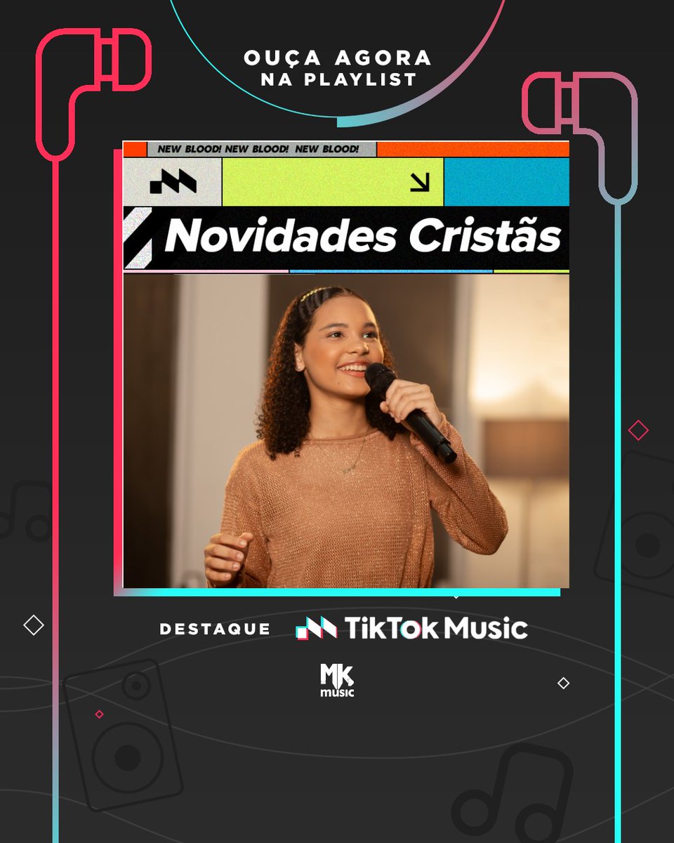 Que especial! <a href="/mariamarcalmm/">Maria Marçal</a> está na capa da playlist NOVIDADES CRISTÃS, do <a href="/tiktokmusicbr/">TikTok Music Brasil</a> 😀 Valeu, equipe #tiktokmusic! Corre lá para ouvir “Então Profetiza" 😉

OUÇA 🎧 gospel.mk/novidadescrist…

#MariaMarcal #TikTokMusic #MKMusic #gospel