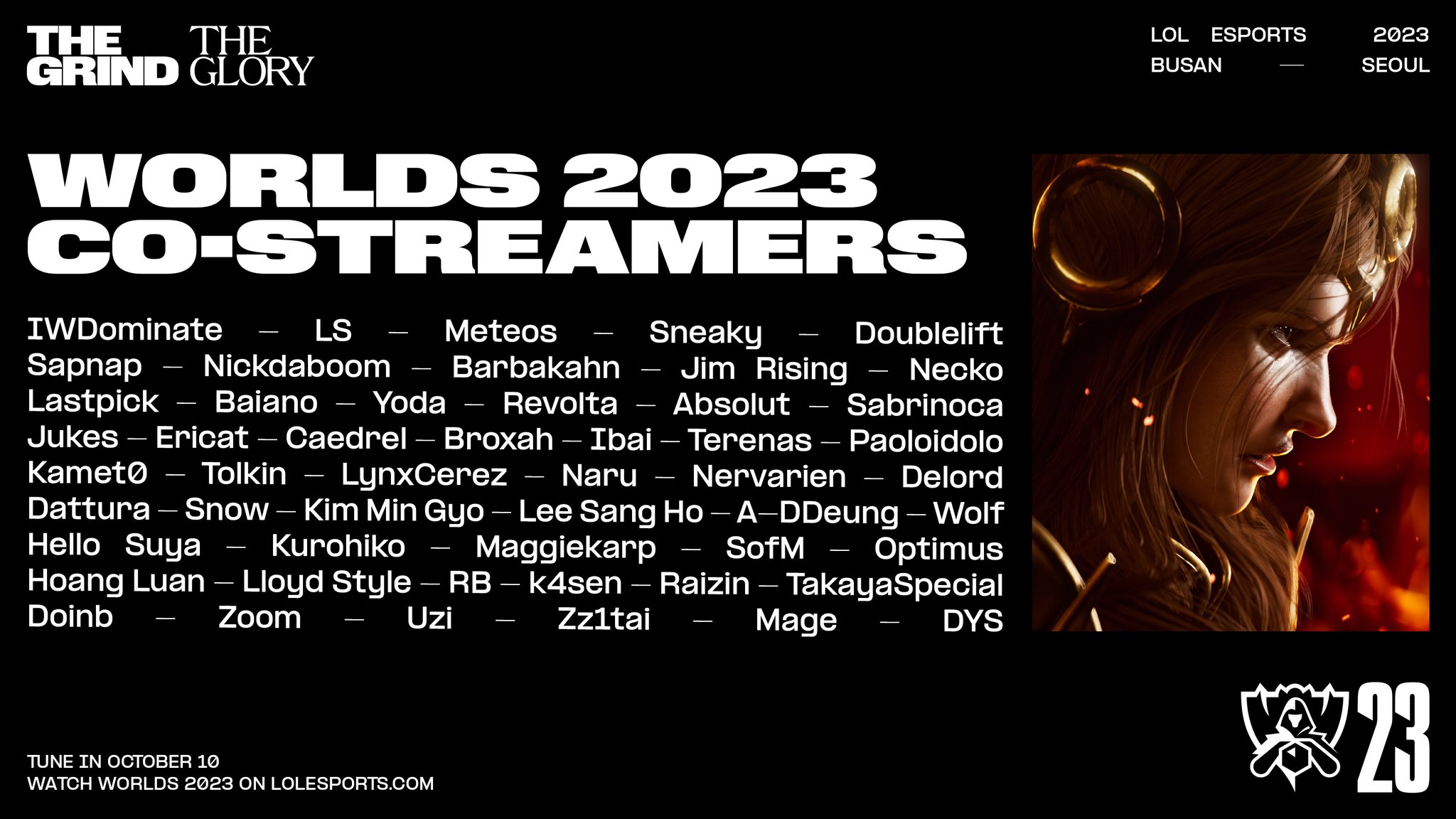 LoL Esports on X: GIGA STACKED: Here are your on-site co-streamers for the  #Worlds2023 Final!  / X