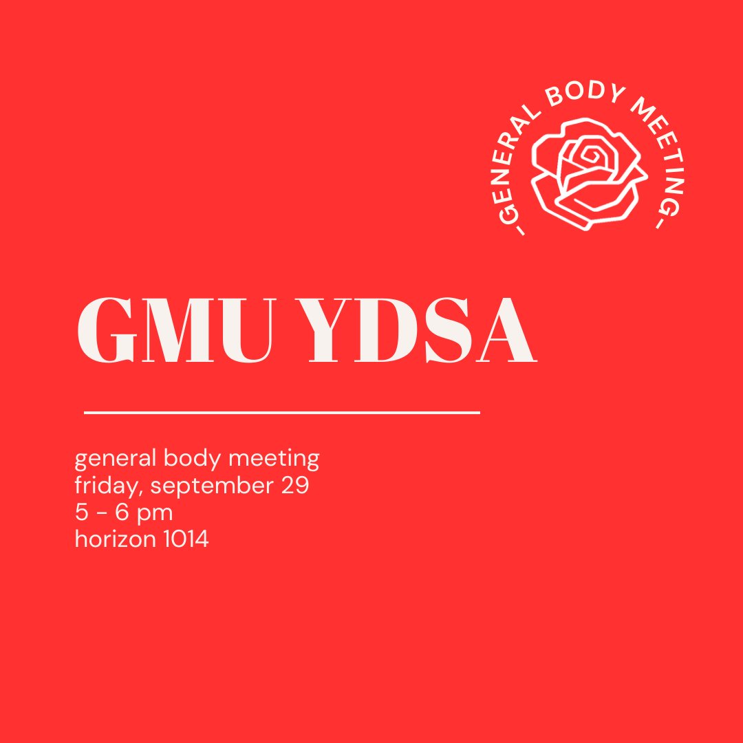 YdsaGMU's tweet photo. Join us tonight for our general body meeting we will be discussing our upcoming campaigns https://t.co/YhkLAKDo5v