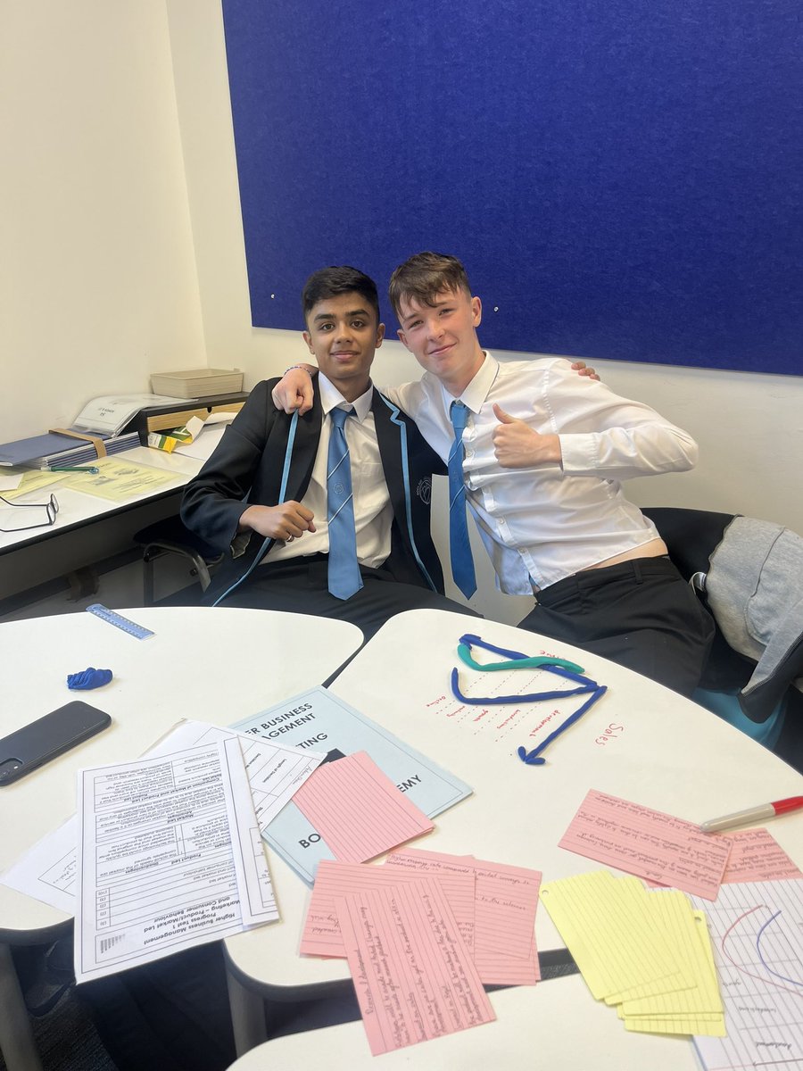 Higher Business had lots of fun today using Play-Doh to recreate the Product Life Cycle! ☺️ <a href="/BoclairBusiness/">BoclairBusiness</a>