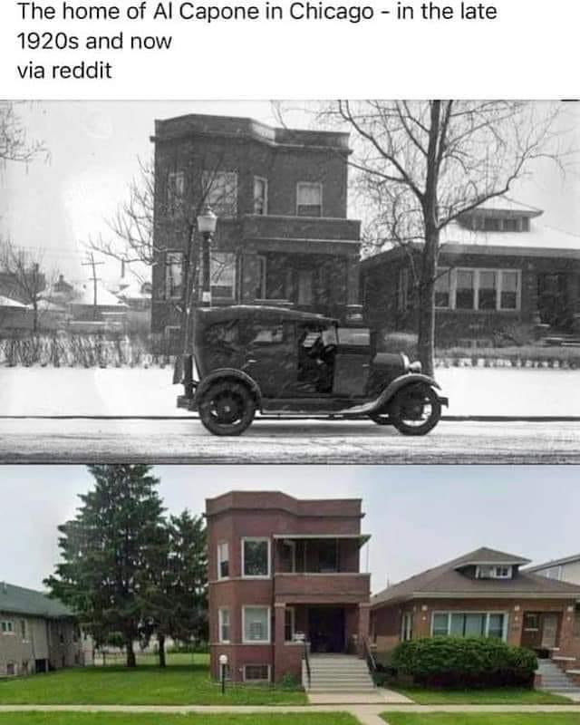 Al Capone's Home In The 1920's &amp; Now.

#ChicagoHistory ☑️