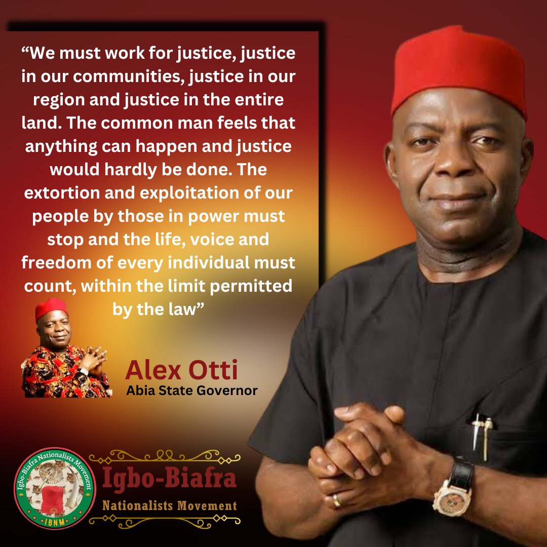 BiafraHuman's tweet photo. ‘Exploitation Of Igbos Must Stop’ — Gov Otti Declares, Urges South East Leaders To Uphold Vision Of Azikiwe, Okpara, Others 

Read full text  👇👇👇👇
https://t.co/m3d8Jaghok https://t.co/MTc6DO3kPT