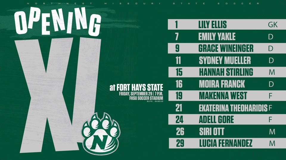 NWBearcatSOC's tweet image. Meet today's Bearcat starters versus the Tigers! ⬇️

#onemore #respectthepaw