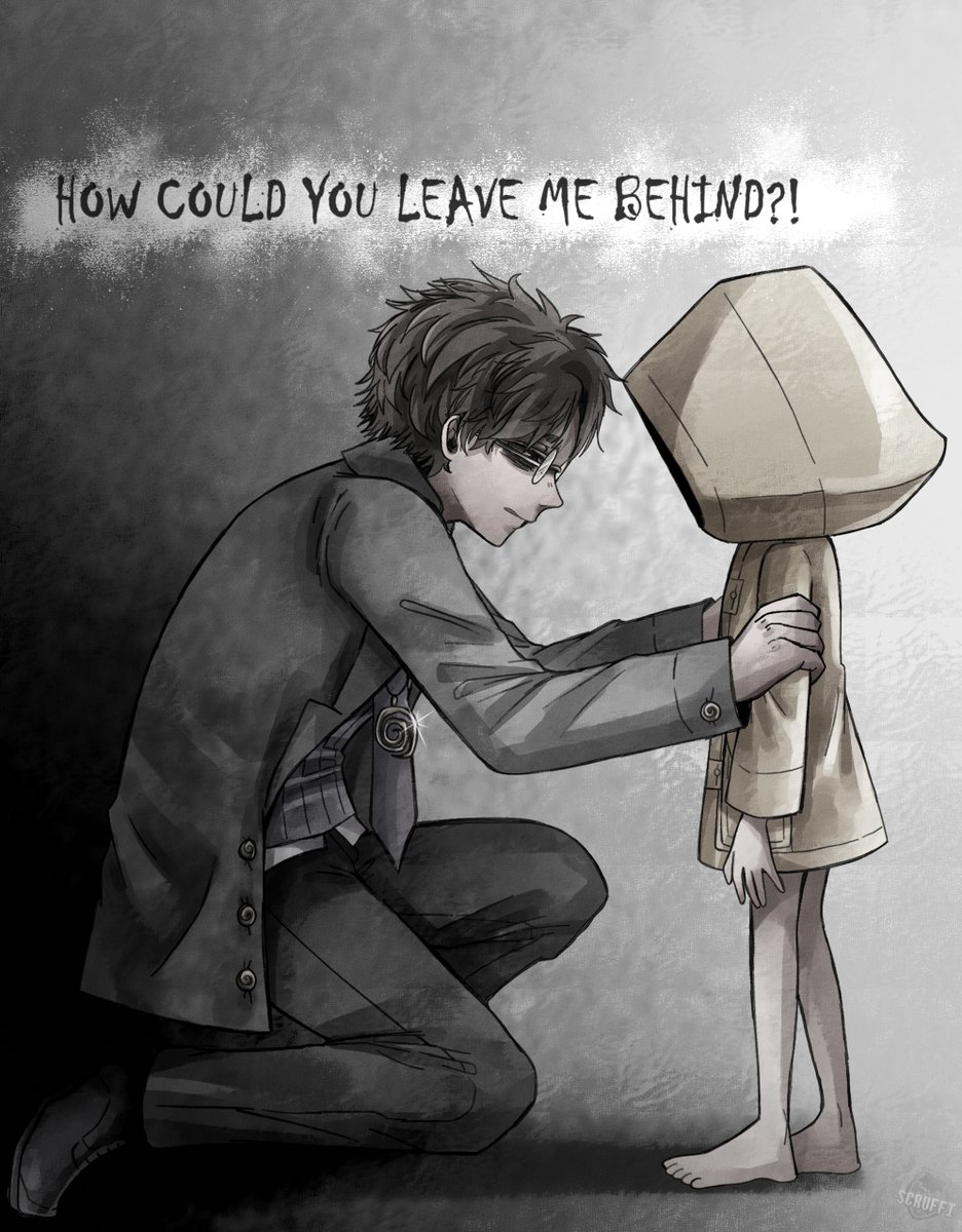 ScruffiBerri's tweet photo. "You wouldn't have...how could you leave your little brother behind?"

He will keep searching for her even if it means sacrificing other people...

#littlenightmares3 #soundsofnightmares #littlenightmaresnoone #littlenightmaresotto https://t.co/4DgSBI3wYV