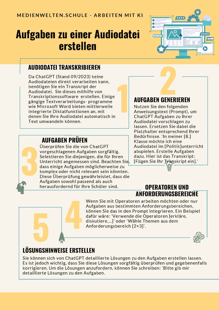 Interessiert an Schritt-für-Schritt Anleitungen zu ChatGPT und ähnlichen Tools? Ich plane, übersichtliche Kurz-Guides zu erstellen und sie als PDFs bereitzustellen. Hier ein erster Einblick! Gerne Feedback und Reposts. Danke! #twlz #KIundSchule #ChatGPT