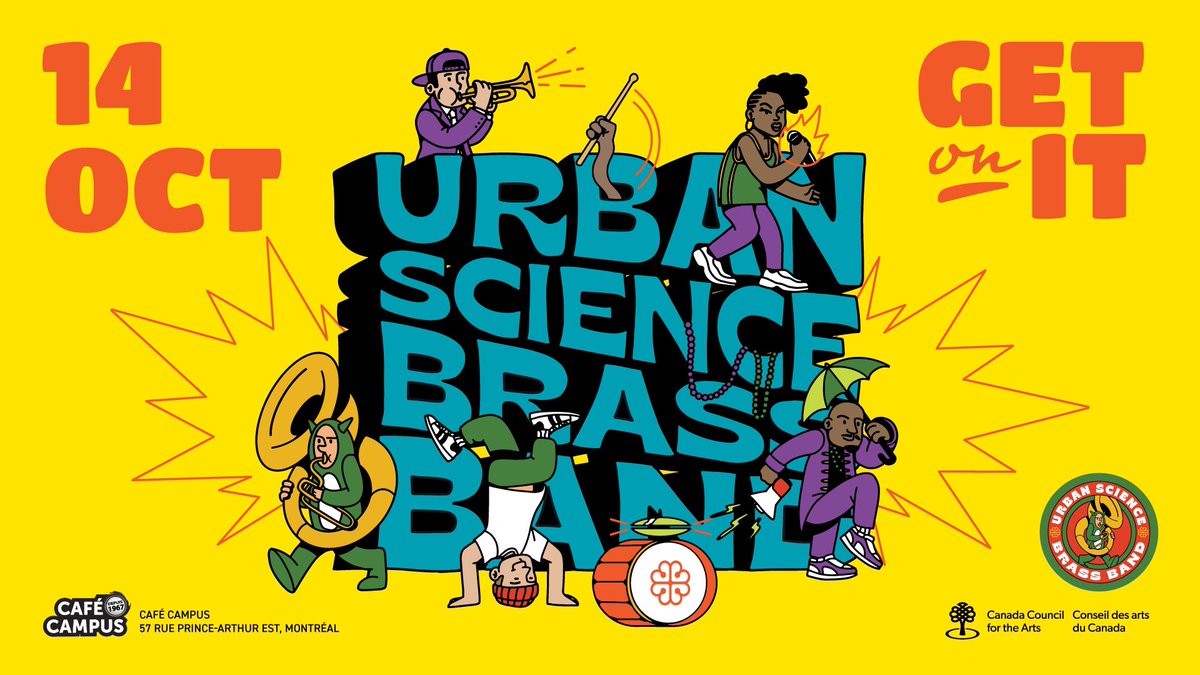 UrbSciBB's tweet photo. URBAN SCIENCE BRASS BAND presents their all-new show like you’ve never seen it before! 

👉 https://t.co/M5wkTjGAjP  👈

🔥 GET ON IT 🔥 représente l’ évolution du groupe. Composé de 20 artistes talentueux, ils ont collaboré pour créer une toute nouvelle expérience musicale. https://t.co/M7ueCrDey8