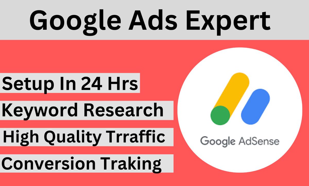 #GooGleAdsExpert
✔️ Google Ads &amp; PPC Campaign
✔️ YouTube Ads
✔️ Display Ads
✔️ Discovery Ads
✔️ Search Ads
✔️ Performance Ads
✔️All Type of Ads
#googleads #Adsense #googleadscampain
Contact me to grow your business with #googleads 
instagram.com/marketersprono…
linkedin.com/in/pronoy-kant…