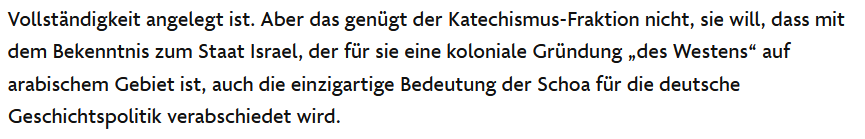 JuergenZimmerer's tweet photo. Fake News sind #Kilb's Aussagen zu Israel. Links was er schreibt und mir unterstellt, rechts was in meinem Interview bei ZEIT Geschichte steht. /5 https://t.co/z6yyWEjXMS