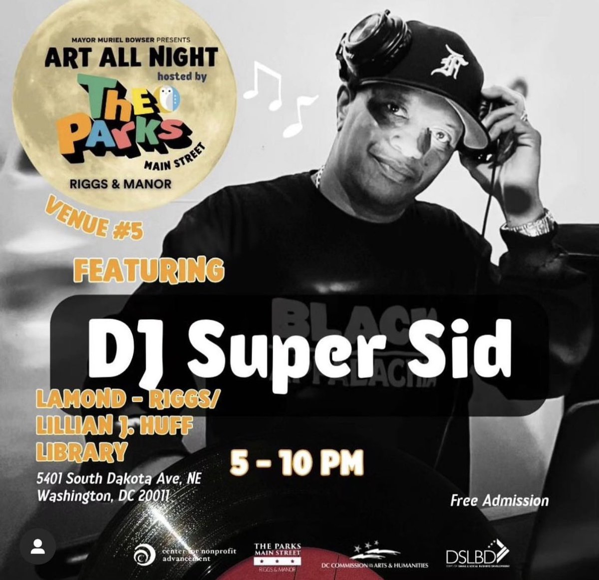 Tomorrow!!! <a href="/DCArtAllNight/">DC Art All Night</a> at the Lamond-Riggs Library with <a href="/TheParksMainSt/">The Parks Main Street</a> <a href="/dcpl/">DC Public Library</a> <a href="/1eclecticheart/">1eclecticheart</a> <a href="/TheDCArts/">DC Commission on the Arts & Humanities</a> #DCArtAllNight #DineAllNight