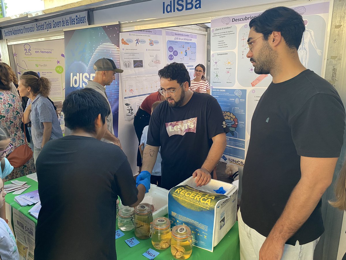 IdISBa (@idisbaib) on Twitter photo El grup de Neurofarmacologia ens mostra la seva feina amb cervells de diferents animals🧠🧪🔬
Us esperem per conèixer la seva recerca👩🔬👨🔬
#NitdelaRecercaIB #DivulgaIdISBa El grup de Neurofarmacologia ens mostra la seva feina amb cervells de diferents animals🧠🧪🔬
Us esperem per conèixer la seva recerca👩🔬👨🔬
#NitdelaRecercaIB #DivulgaIdISBa