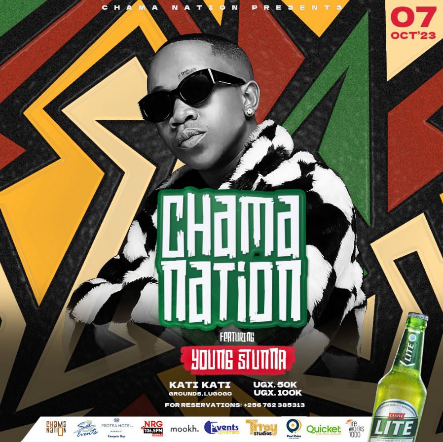Baddmanjoker's tweet photo. It's a #ChamaNation parte, and we shall be there to unlock fresh enjoyments with @YOUNGSTUNNA ZA at Kati Kati Grounds on October 7.

UGX 50,000

UGX 100,000

#ChamaNationXYoungStunna #UnlockRefresh https://t.co/SQOzTDb54g