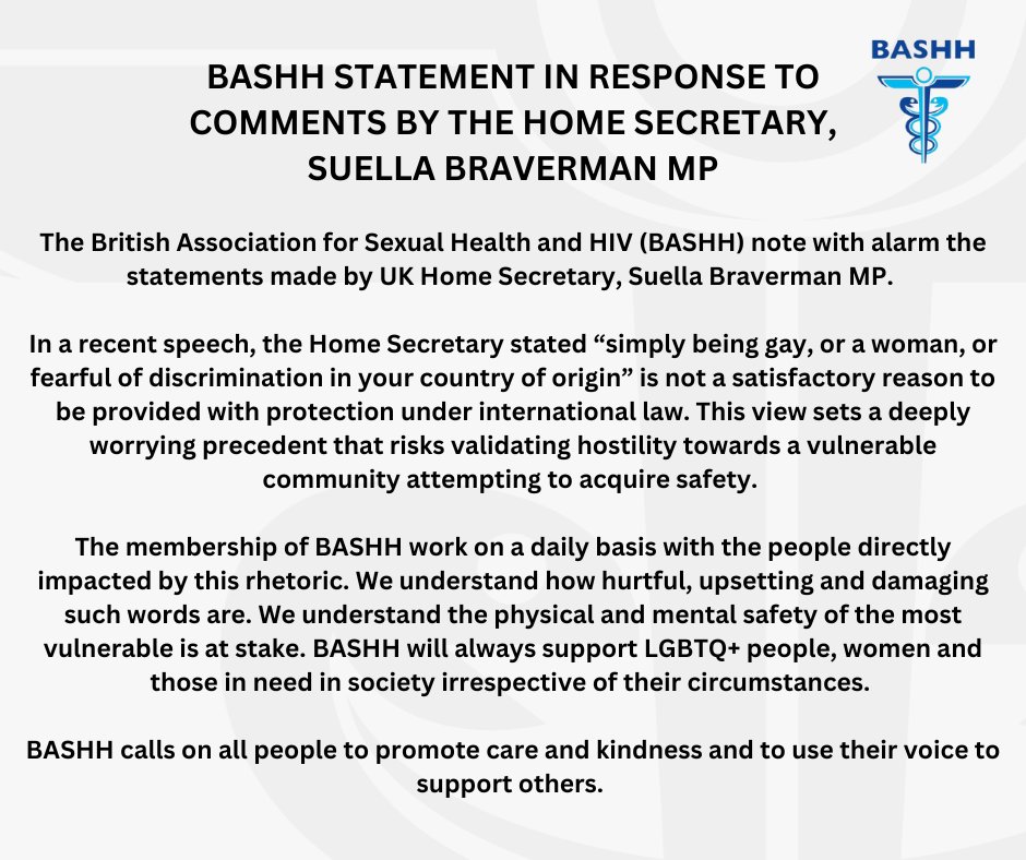 Our full statement statement in response to comments made by the Home Secretary, Suella Braverman MP 👇