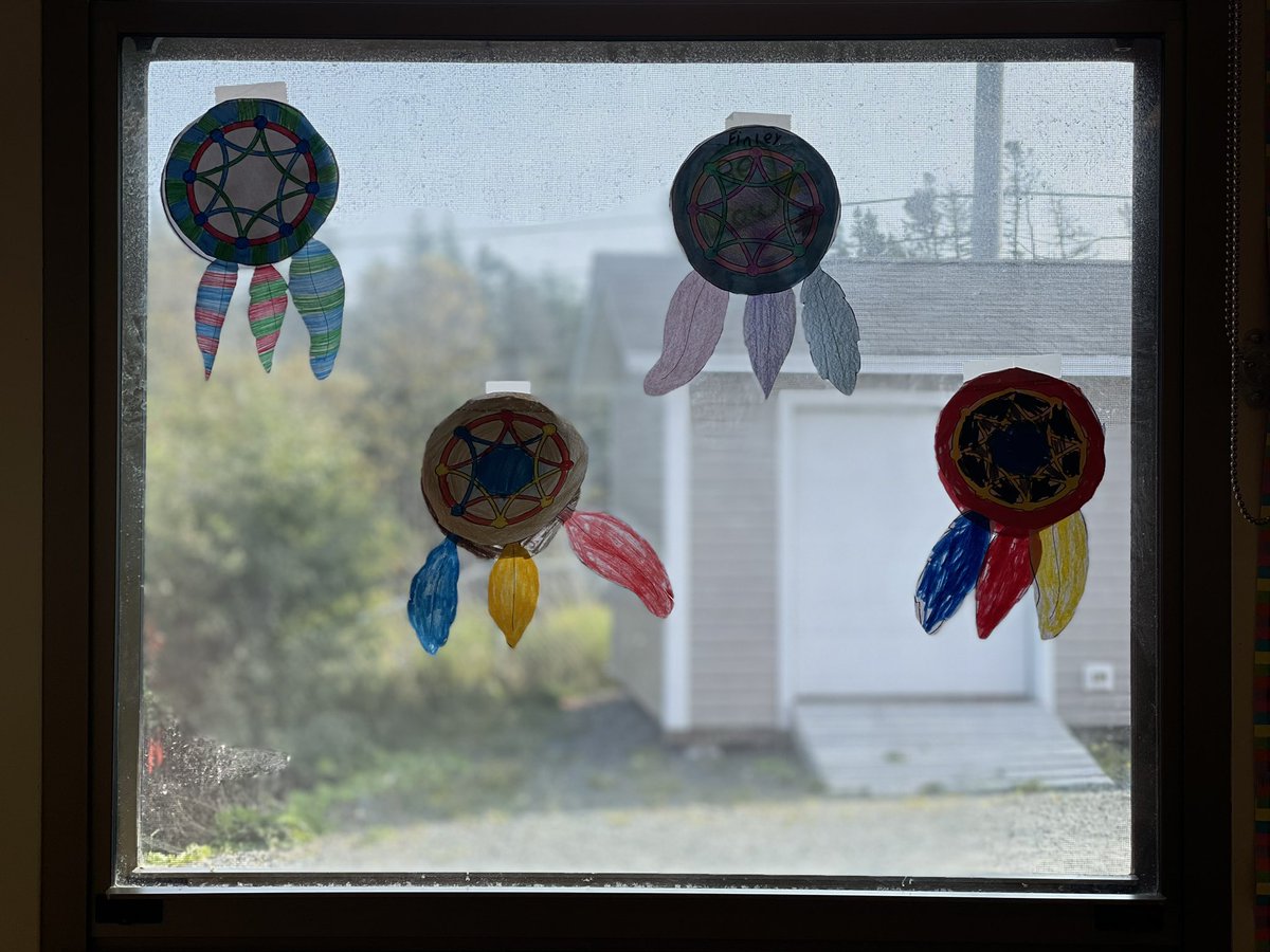 Our beautiful dream catchers with positive messages inside. #TruthAndReconciliationDay @SFOAschool @NLESDCA @SISNLESD