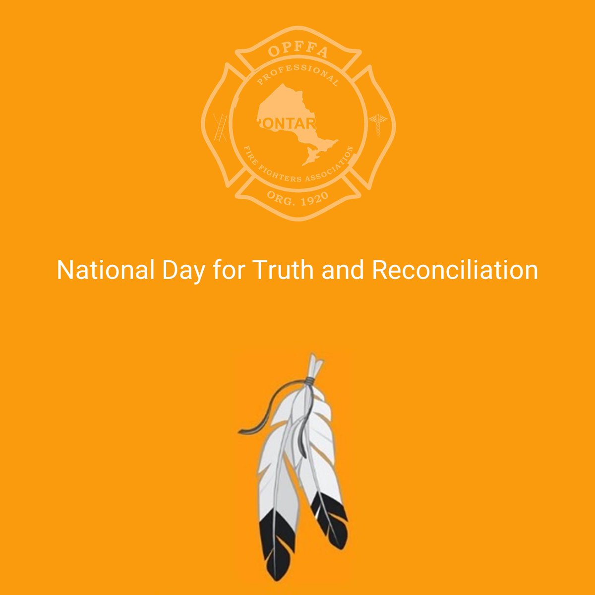 opffa's tweet photo. Ontario's professional firefighters stand with indigenous communities in the continuing journey towards truth and reconciliation. 
#TruthAndReconciliation  #September @IAFFCanada https://t.co/MWrjXiqbfq