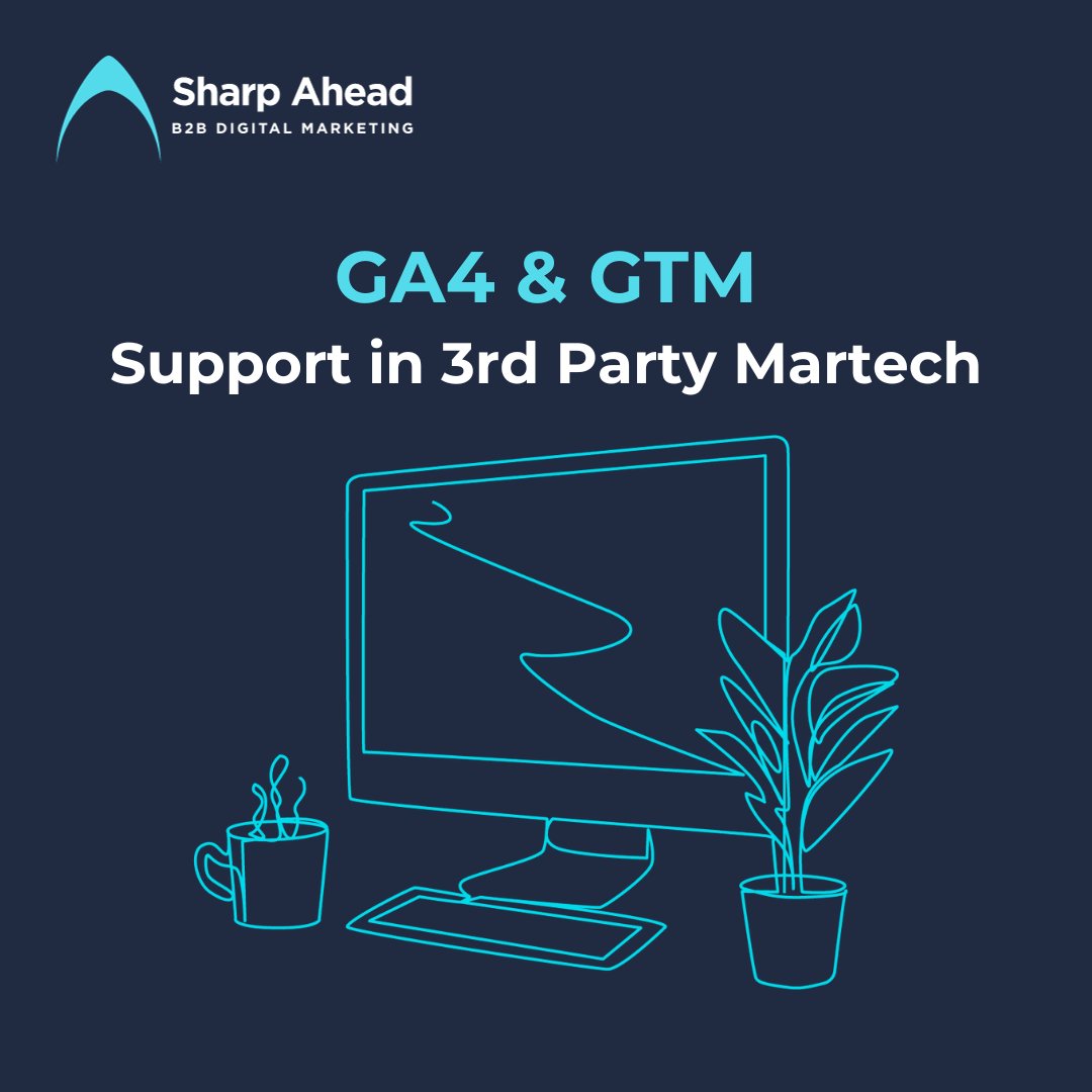 Why are martech vendors' integrations with GTM/GA4 so bad?

Our latest blog post explores the argument for Martech vendors to improve their GA4/GTM integration offerings.

Interested in finding out what we think at Sharp Ahead? Read the full post here: ↓
lnkd.in/d_nW22Mh