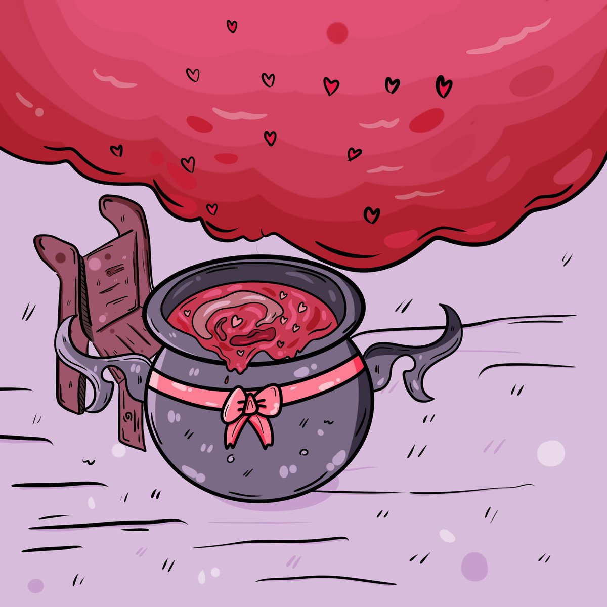 Part one and two:🐮💕

⭐️Mimi is small cow in the Cow-Universe, possessing magical powers that allow her to heal sad individuals.
Mimi's elixirs were consistently red, symbolizing love. She freely distributed them to everyone, with the aim of bringing more happiness to our world.