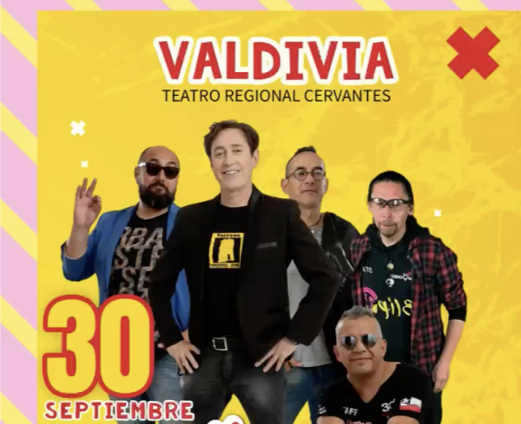 atvvaldivia's tweet photo. Compra tu entrada para ver el concierto de Sexual On Line desde el teatro Cervantes de Valdivia. #valdiviacl  #concierto #SexualDemocracia #35años #Atvvaldivia https://t.co/Pq7gFJtbPZ https://t.co/Jzs1laENg9